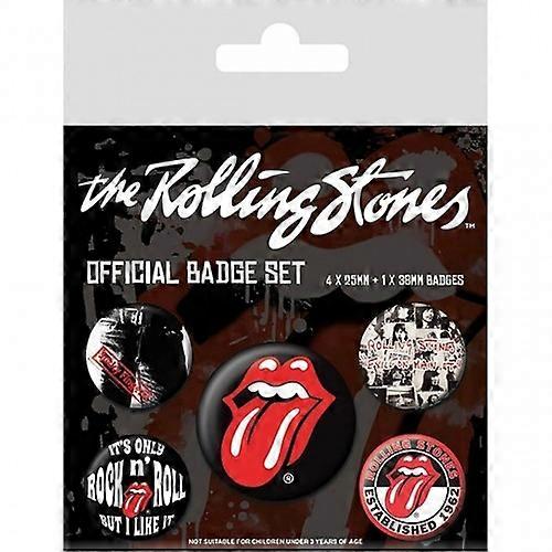 The Rolling Stones Classic Badge Set (Pack of 5)