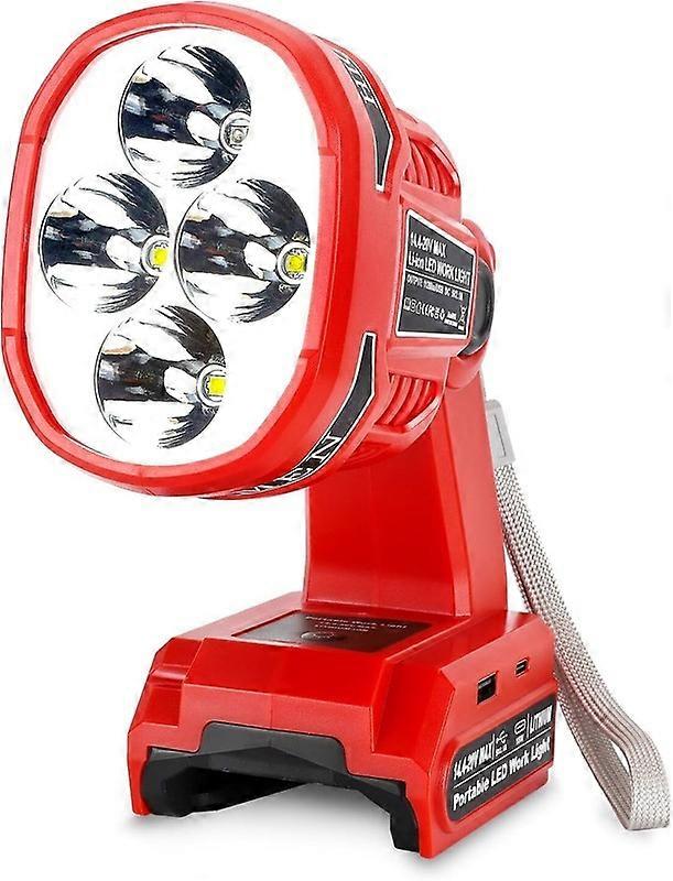 Cordless LED Flashlight for Craftsman V20 Battery 22W LED Work Light with USB