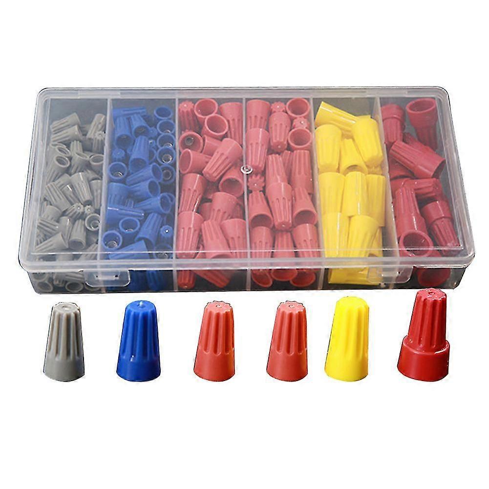 180pcs Screw Terminal Assorment Spring Insterted Electrical Wire Connector Cap