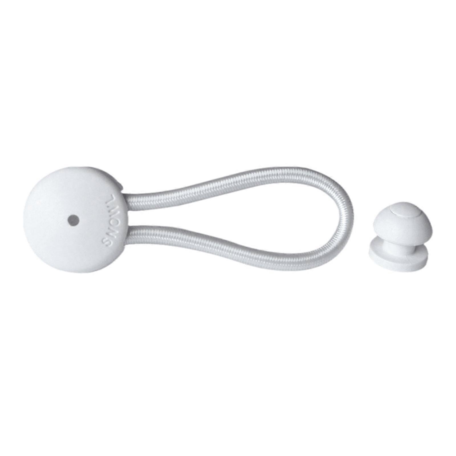 Ball Bungee Cords Black Elastic String CanopyTarp Tie Down Straps Tent Fix Rope Tie Down Straps Elastic Rope  White