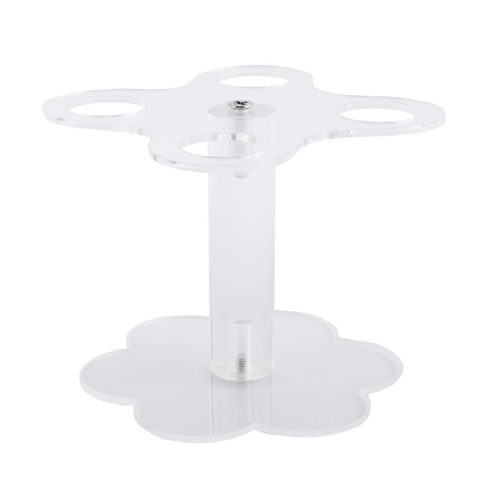 Ice Cream Cone Holder,4 Holes Acrylic Cone Display Stand Waffle Sushi Hand Roll Stand Rack for Kids Baking Party Buffets