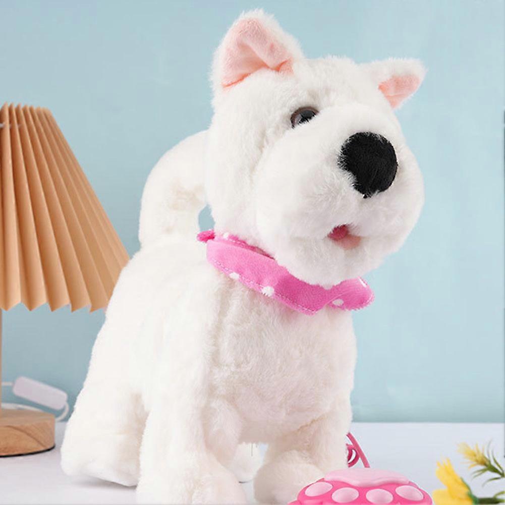Interactive Plush Walking Dog Toy - Electric Talking & Walking Plushie with Remote Control Leash, Ideal for Kids