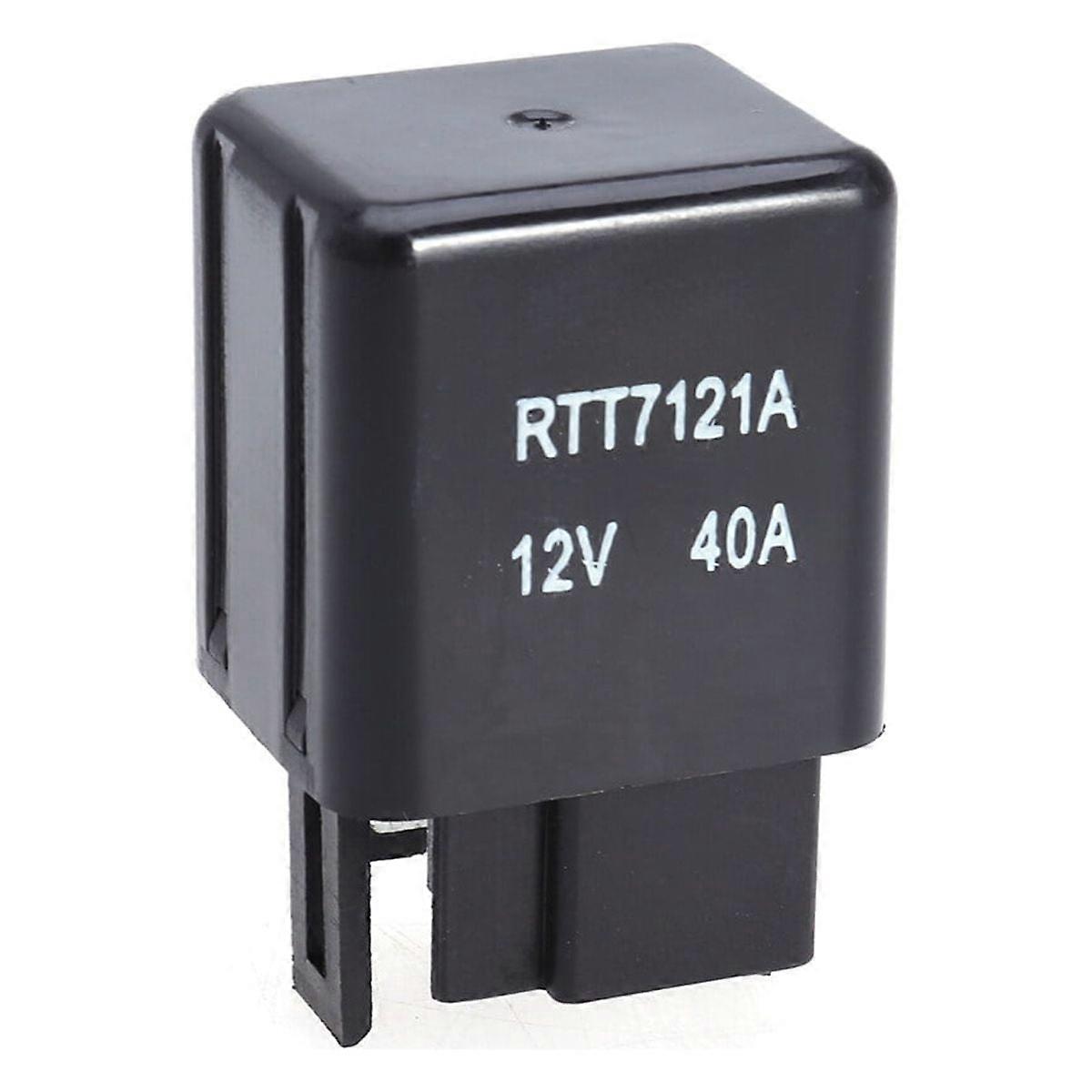 RTT7121A 12V 40A 4-Pin Relay Direct Replacement Mechanical Relay Single Pole Single Throw Replacement for 90987-02006 Relay (Random Color)