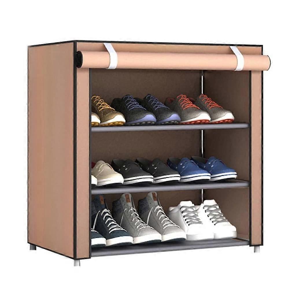 Shoe Storage Cabinet with Large Capacity NonWoven MultiLayer Rack for Bedroom and Entryway