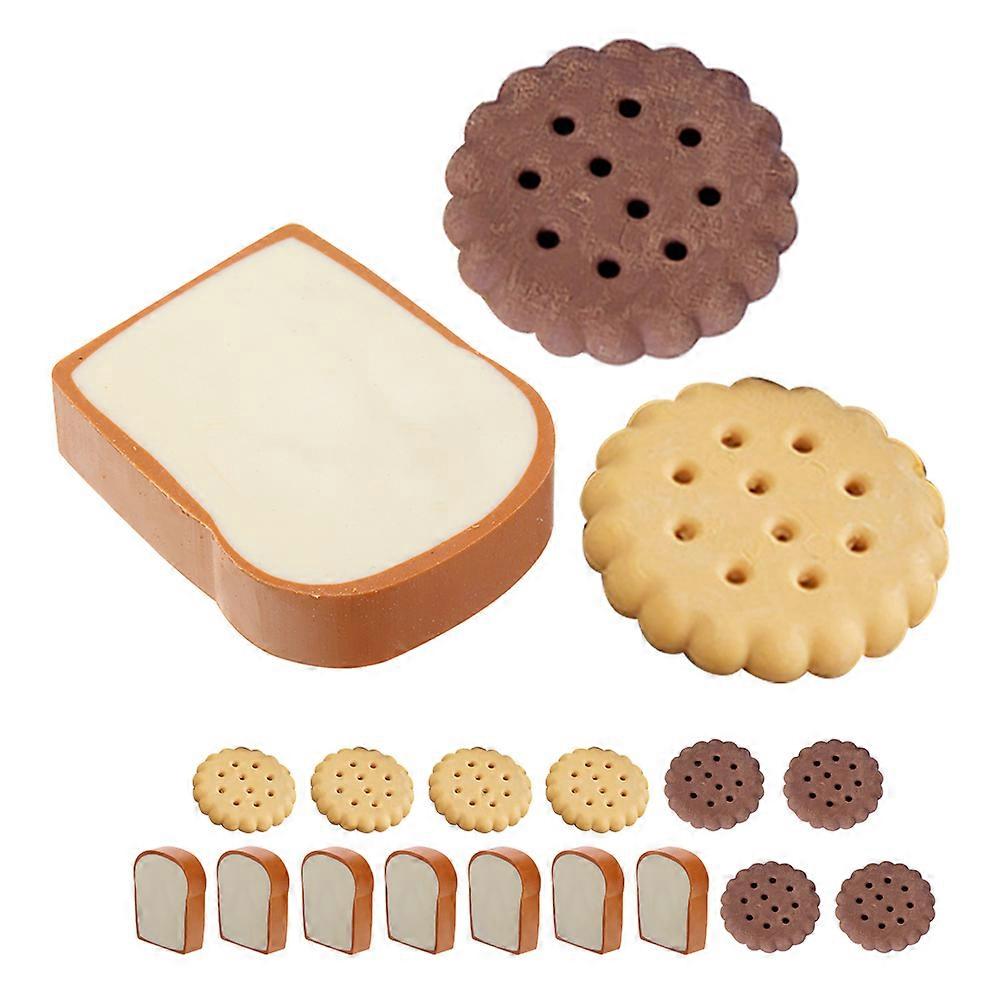 Multi Food Shape Erasers Biscuit Shaped Eraser for Classroom Rewards 1Set