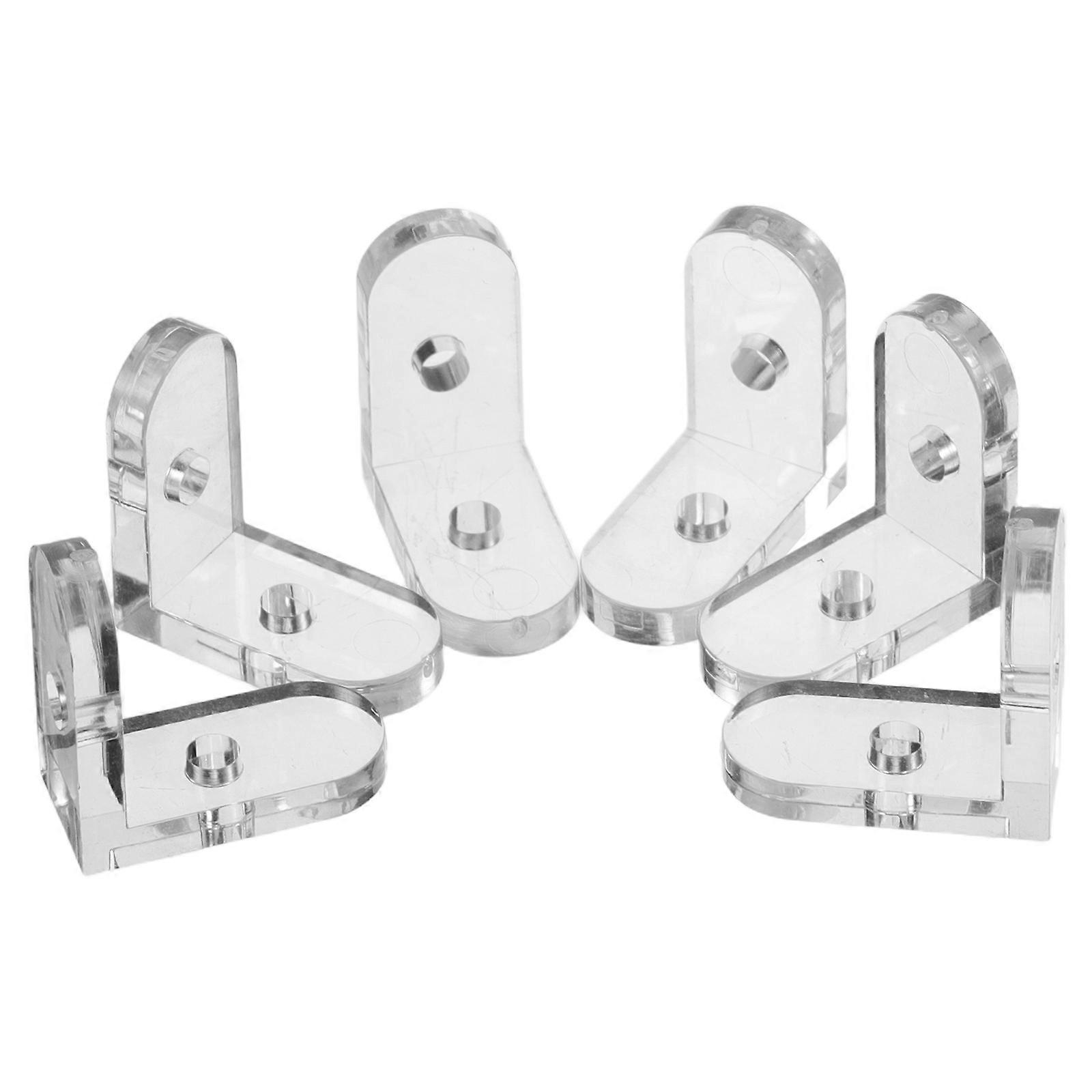 Angle Code Universal Corner Bracket Box Fixing For Display Cases Clear 2.00X2.00X1.00CM Durability Enhancement 10Pcs