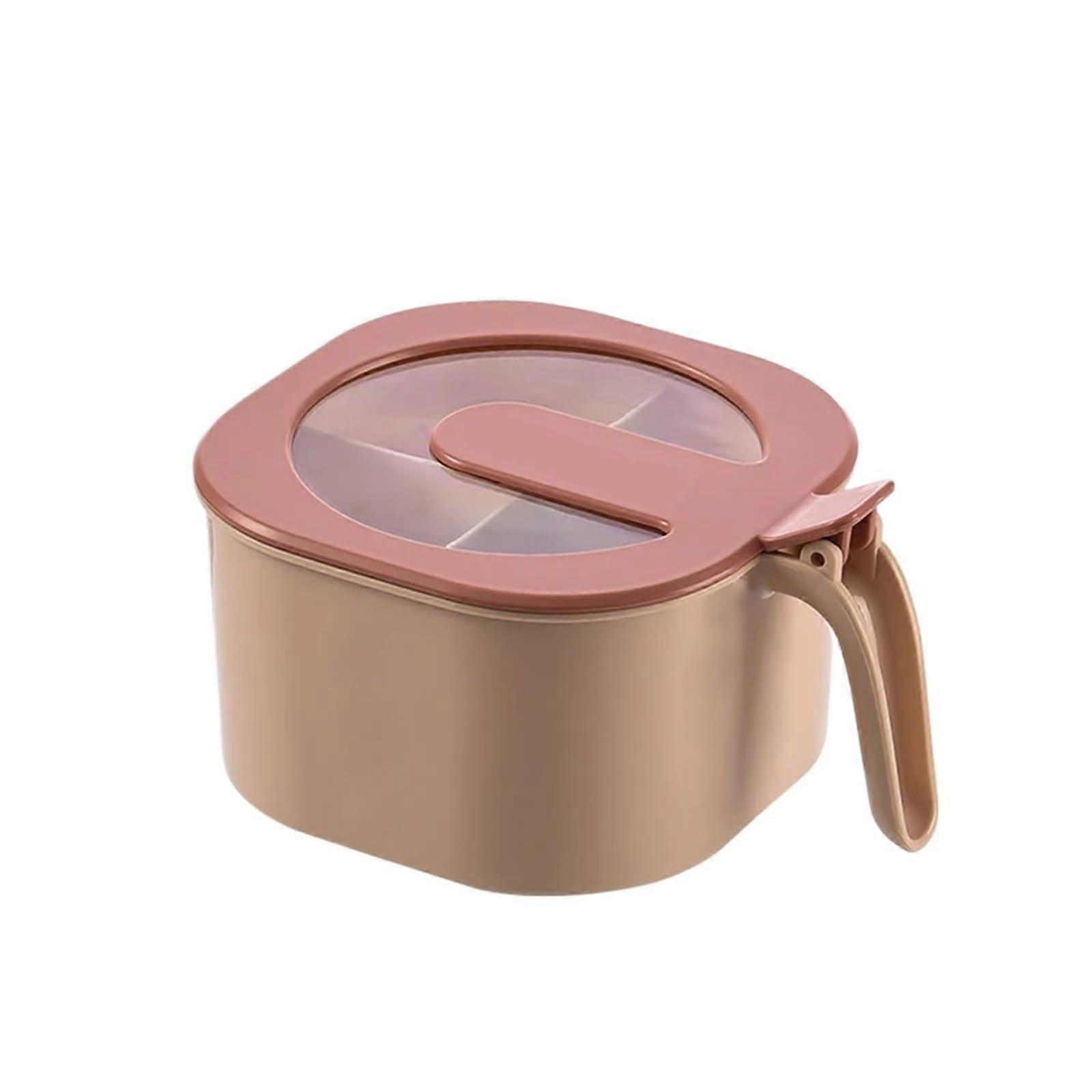 4 in 1 Seasoning Container with Sealed Lids, MultiCompartment Spice Storage Box for Kitchen