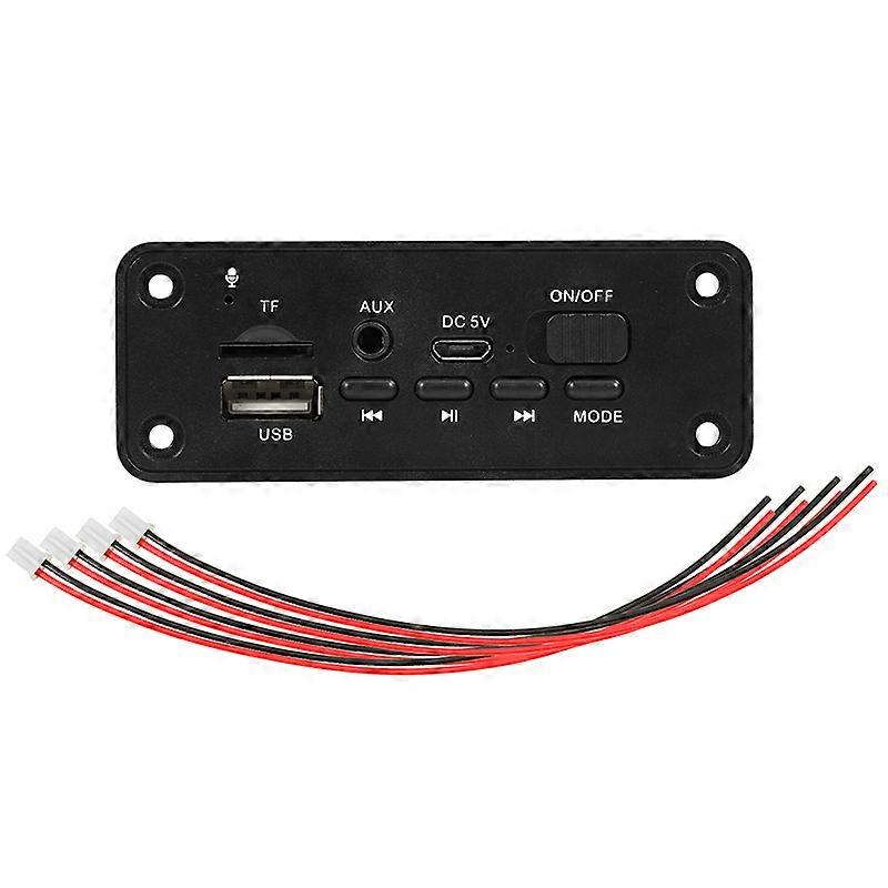 2X3W Amplifier DC 5V MP3 WMA Wireless Bluetooth 5.0 Decoder Board Audio Module USB FM TF Record Rad