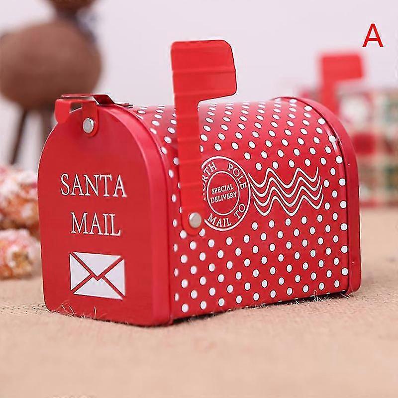 Festive Snack Container for Mailbox Design - Christmas Biscuit Storage Tin