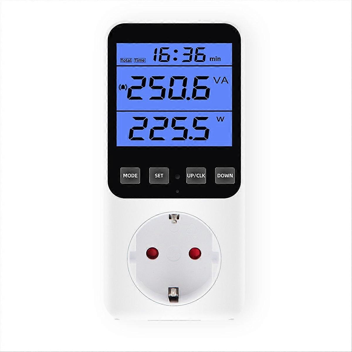 EU Plug,Digital Energy Meter Wattmeter Electricity Analyzer