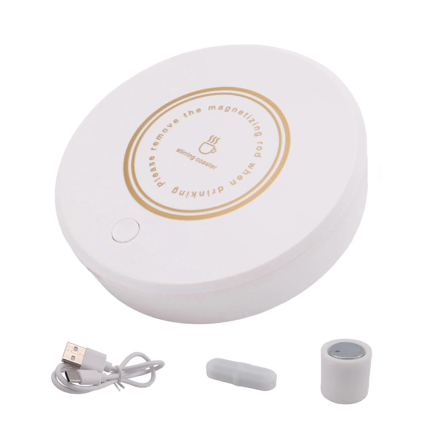 Compact Magnetic Stirrer, Mini Automatic Beverage Mixer, USB-C Rechargeable, Suitable for Glass & Ceramic Cups