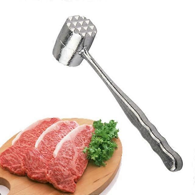 Meat Tenderizer Hammer DualSide Aluminum for Beef Pork Chicken Steak with Comfortable Grip
