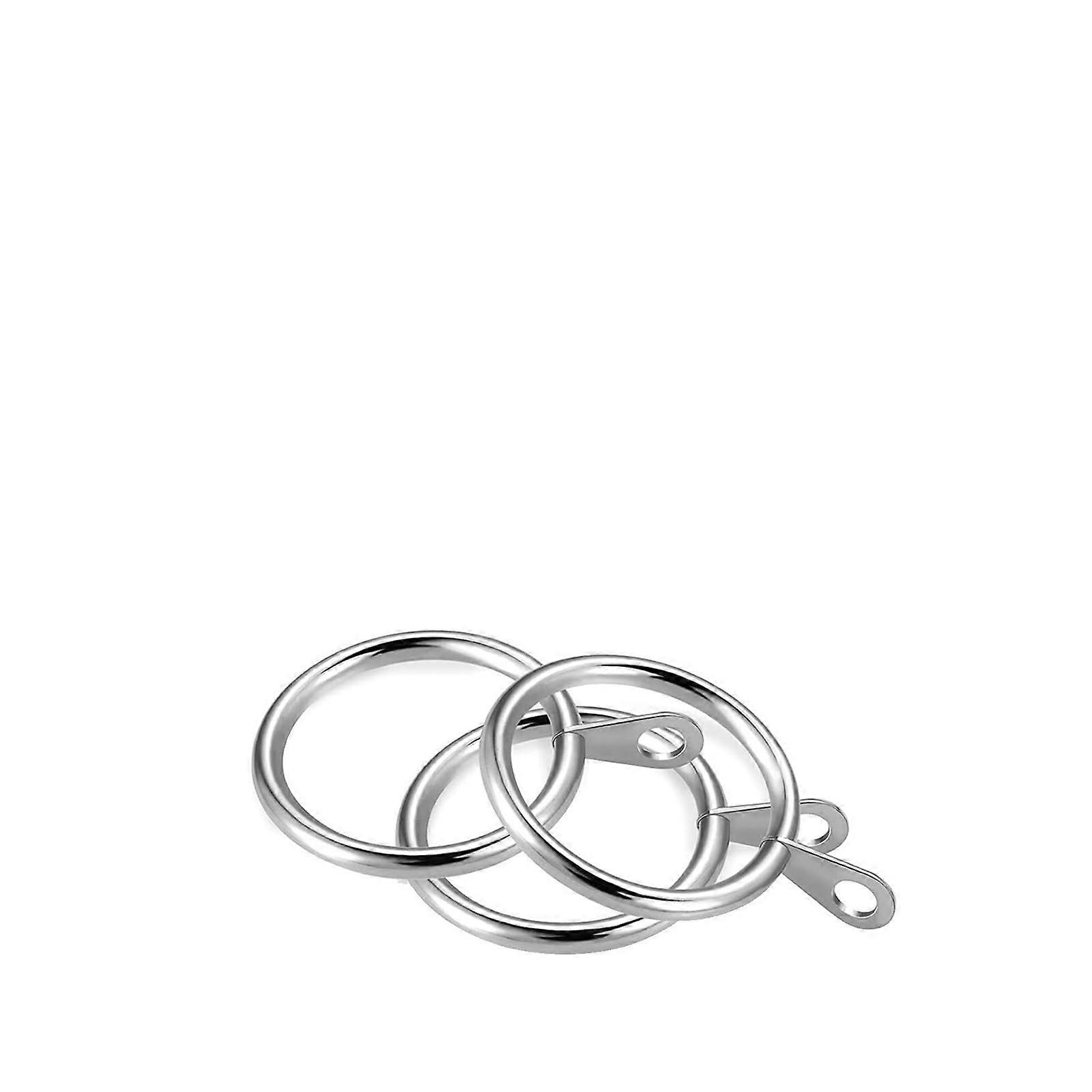 24 Pack Metal Curtain Rings 30mm with Smooth Gliding Action and Durable Construction