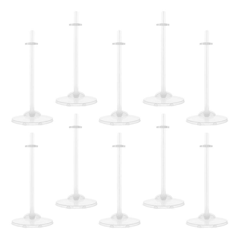 Transparent Doll Display Rack Stand for Stable Support 72Pcs Pack
