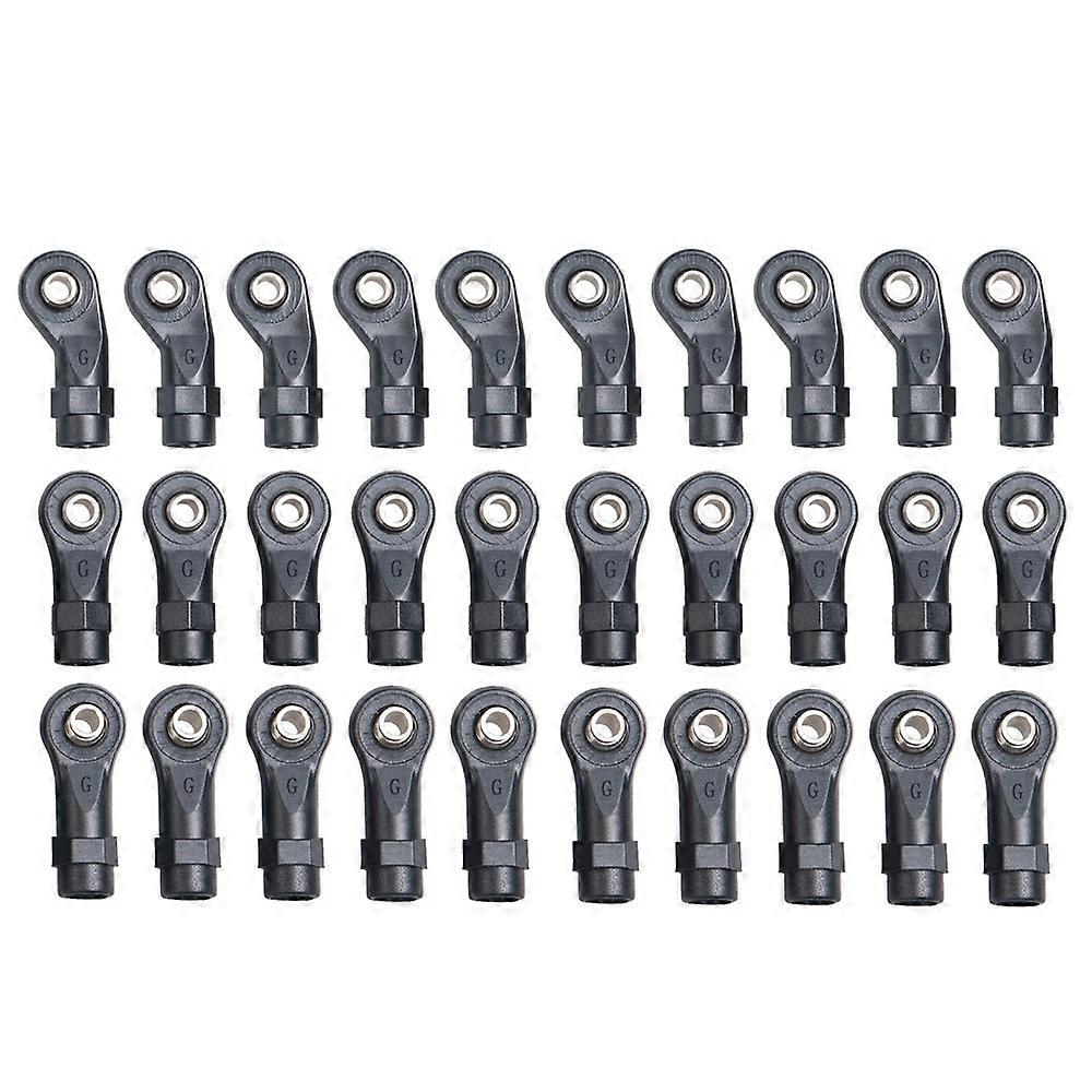 30PCS Plastic Rod Ends Link Balls Head Linkage Joint for 1/10 RC