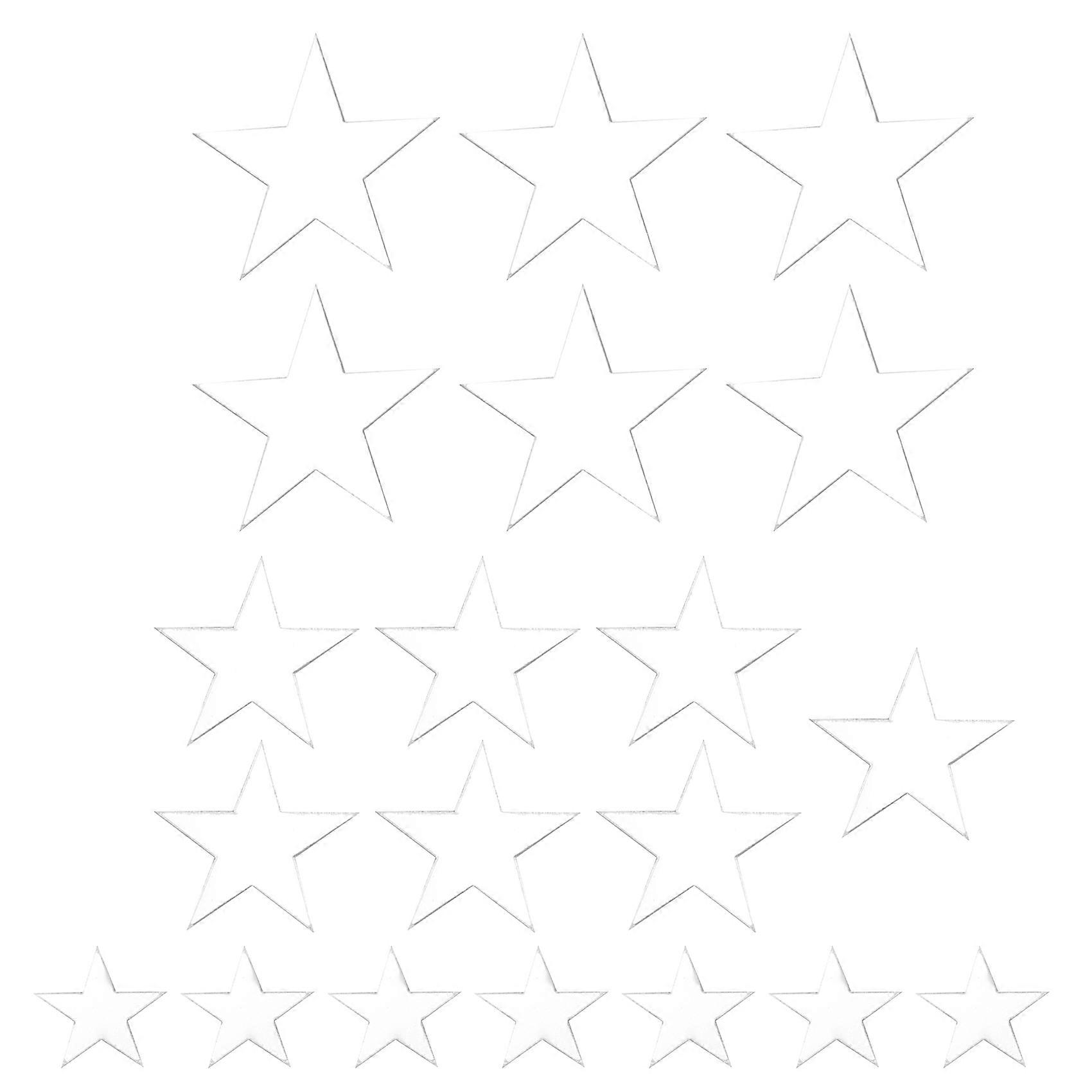 3D Sticker, 20 Wall Sticker Decal (Silver)