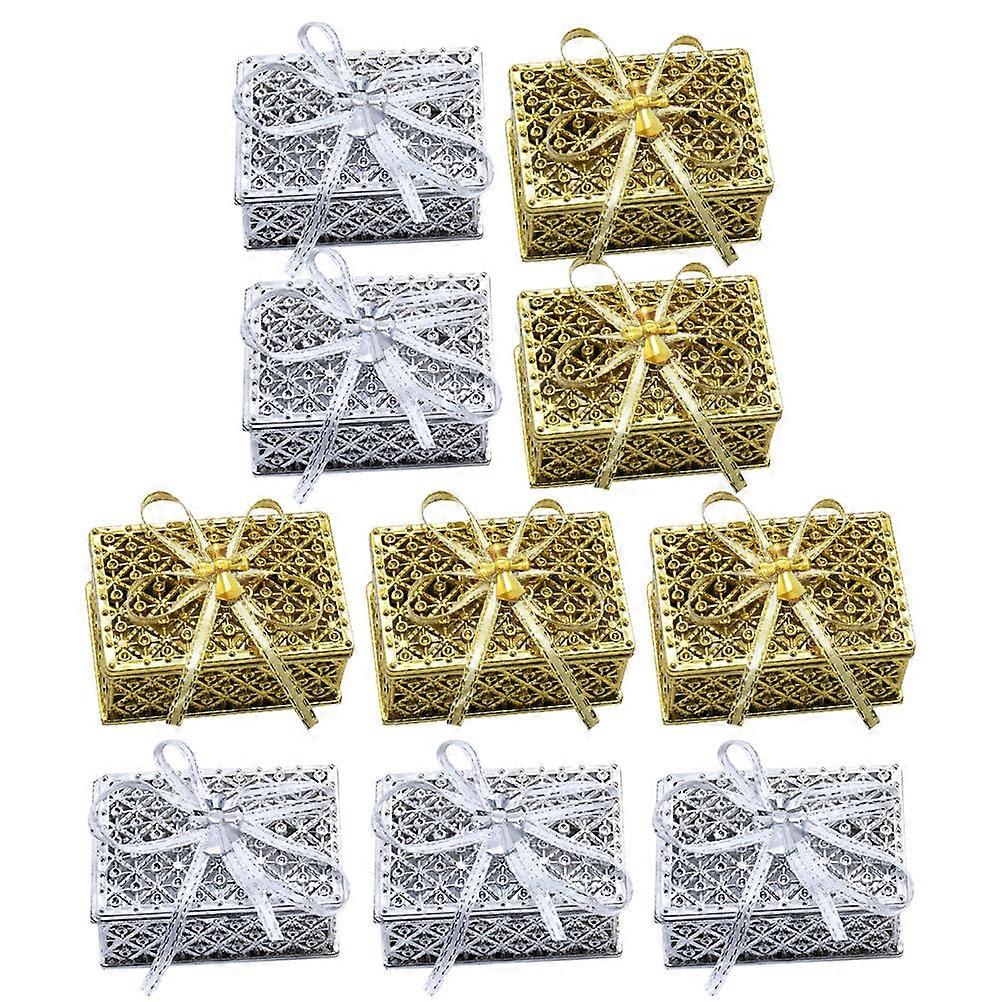 Jewelry Storage Box Bowknot for Storage 50Pcs Elegant Ring Trinket Boxes