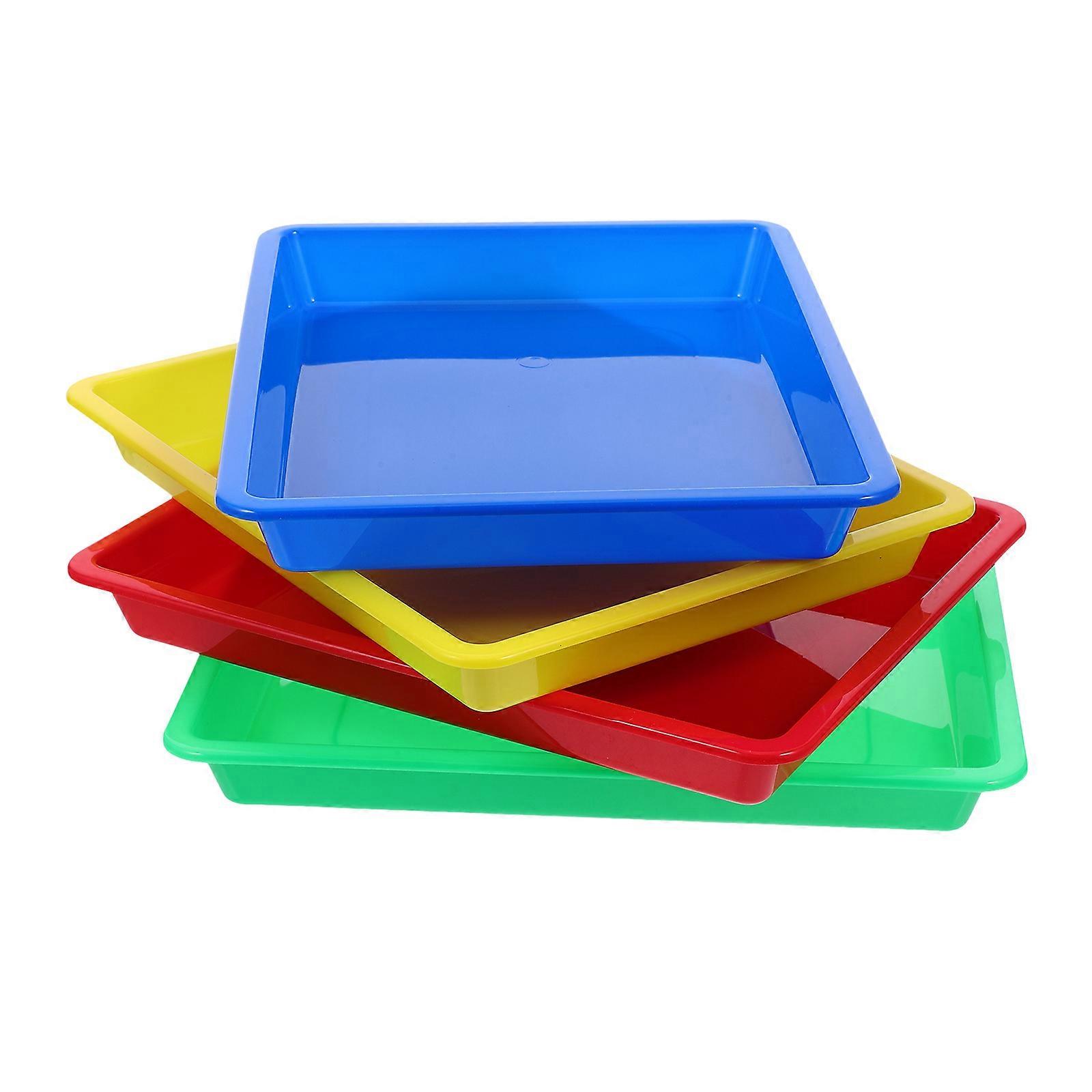 Plastic Organizing Tray for Home Use with 4Pcs Storage and Teaching Aid