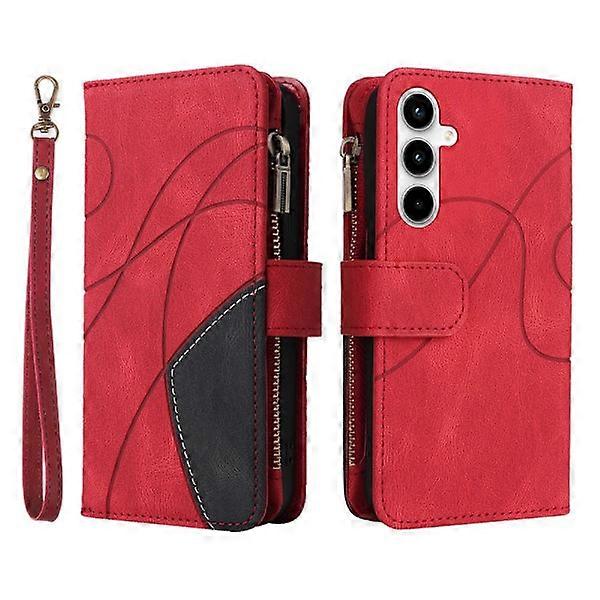 KS Wallet Case for compatible with Samsung Galaxy A35 - Red Red