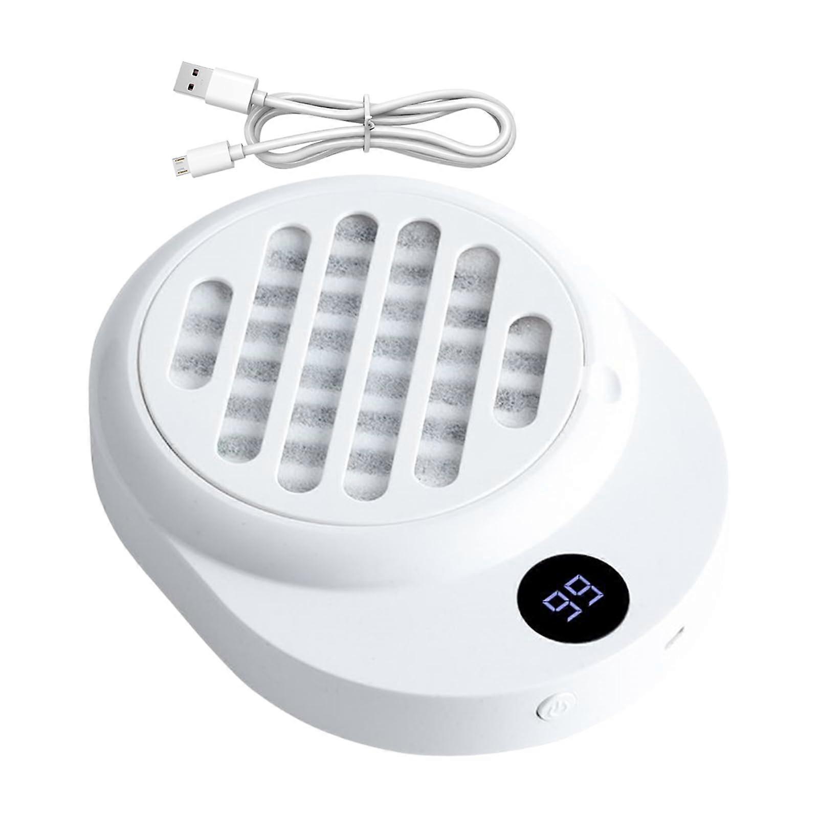 Nail Dust Collector with Powerful Brushless Suction, Low Noise, Rechargeable for Acrylic Gel Salon