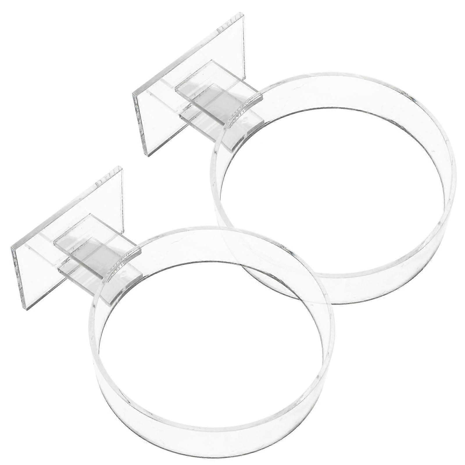 Transparent Headband Storage Organizer for Storage Use 2Pcs Display Rack