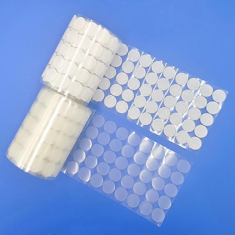 Self Adhesive Fastener Tape Dots 10/15/20mm Disc Adhesive Strong Glue Magic Sticker Round Fastener Hook and Loop Tape