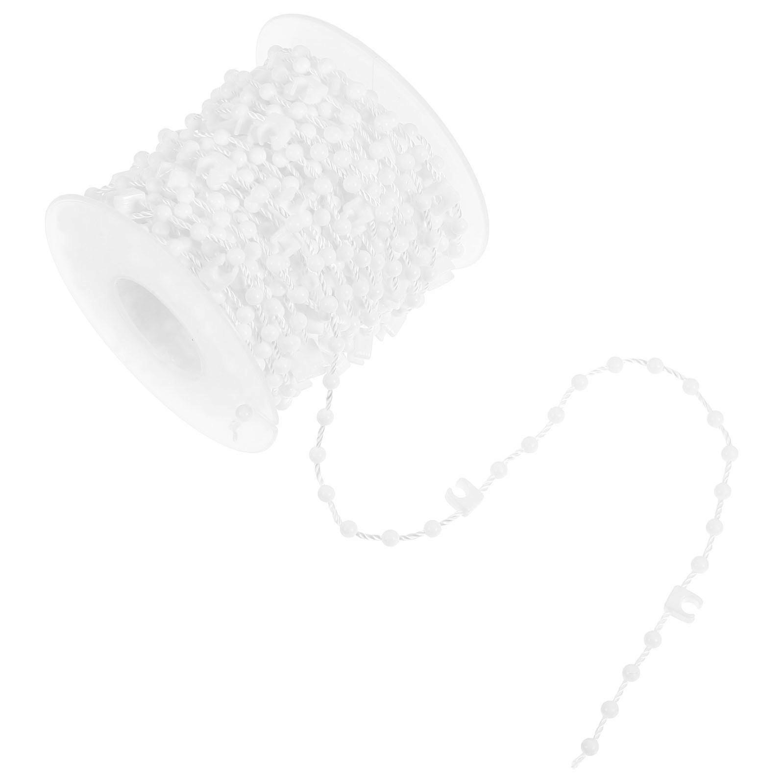 Blinds Beaded Chain For Commercial Use 10M Adjustable Length Plastic 1Roll