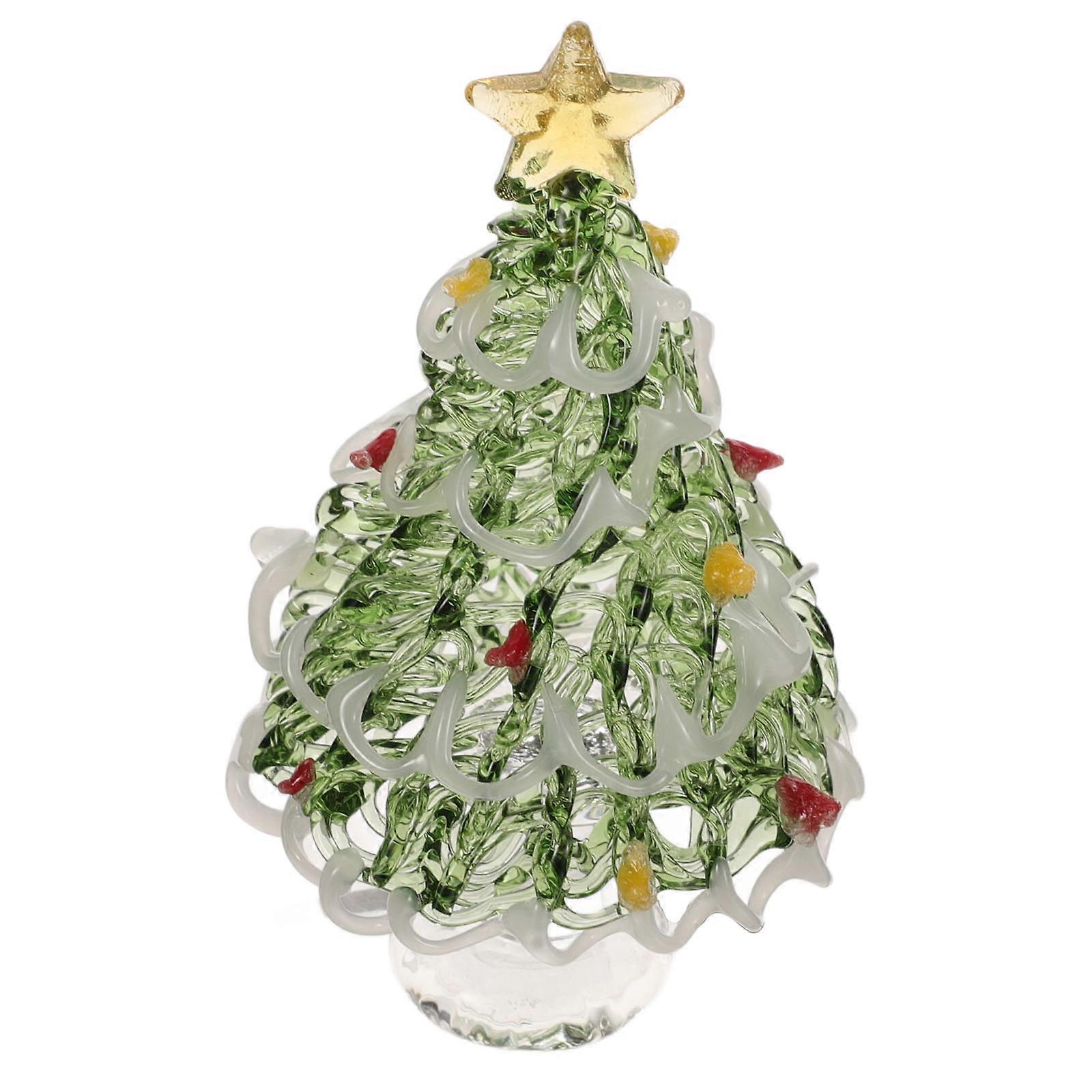 Crystal Christmas Tree Glass Holiday Table Tree for Decor