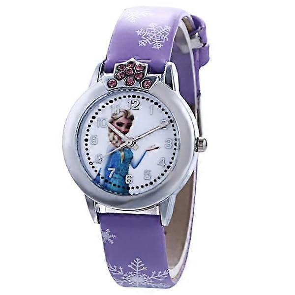 Frozen Snowflake Elsa Anna Princess Kids Smartwatches purple