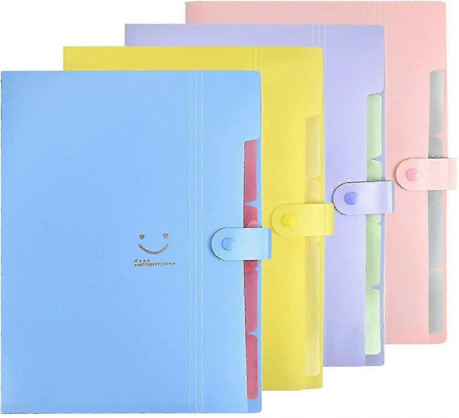 Set Of 4 Document Sorter, A4 Document Sorter Accordion Binder, Document Holder