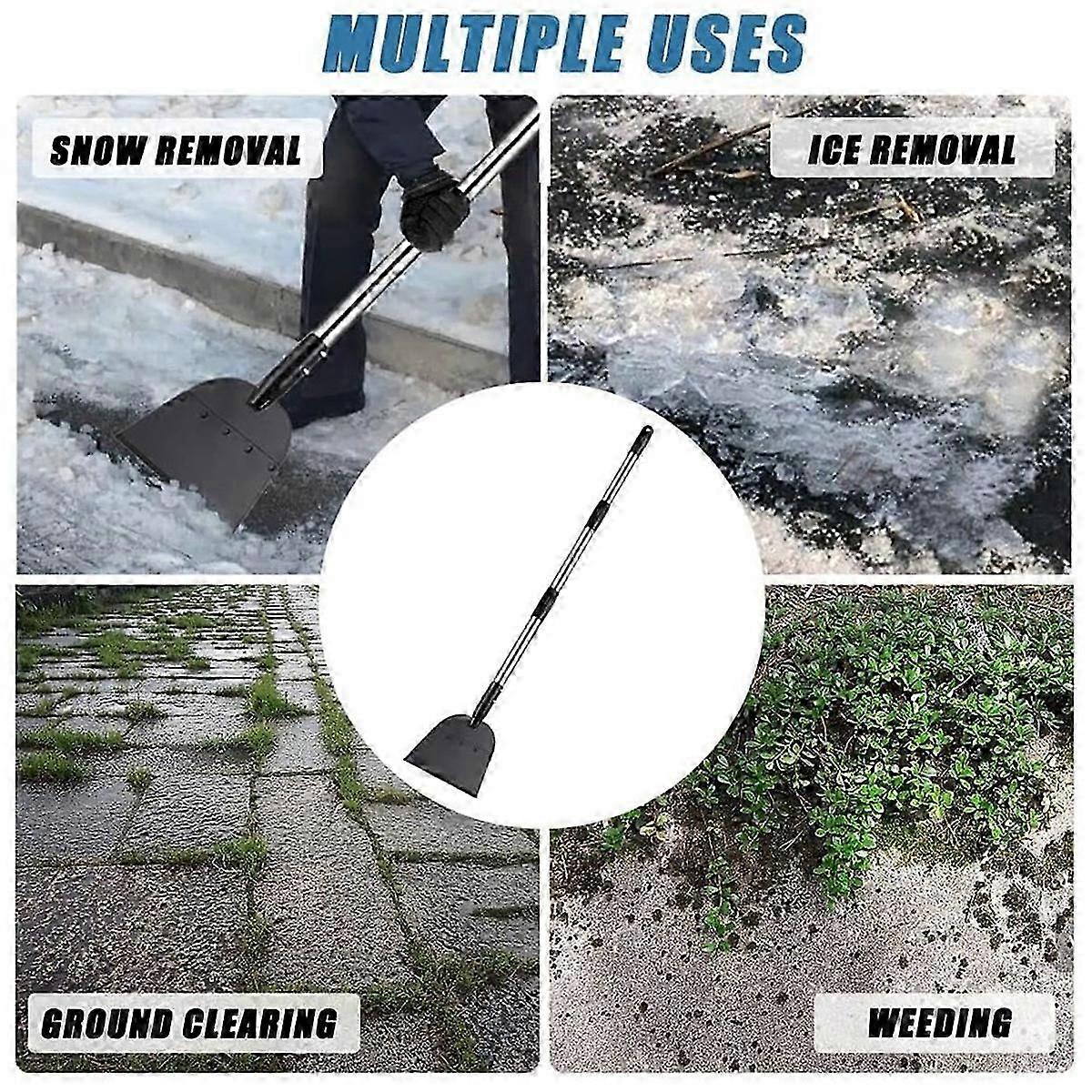 Driveway Ice Scraper Tool, Floor Scraper for Cleaning Weeds Tools