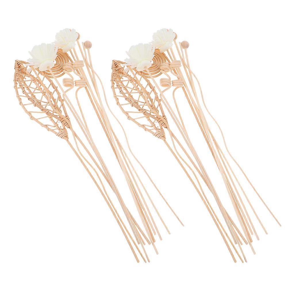 Diffuser Sticks Rattan Aromatherapy Reed Sticks for Home 24Pcs Set