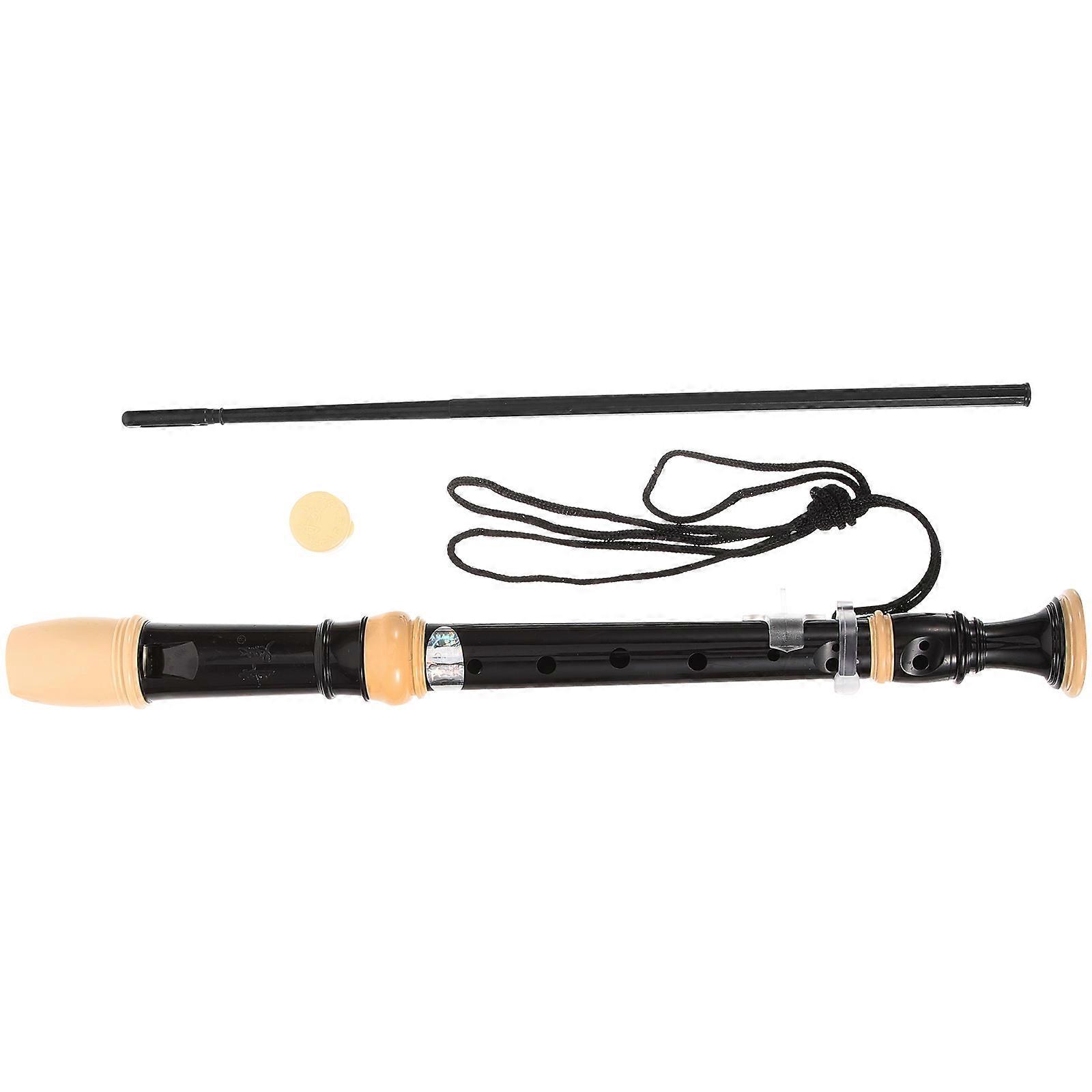 German Soprano Recorder For Beginners Easy To Play Wind Instrument With Cleaning Accessories Classical Design Multi 1Set