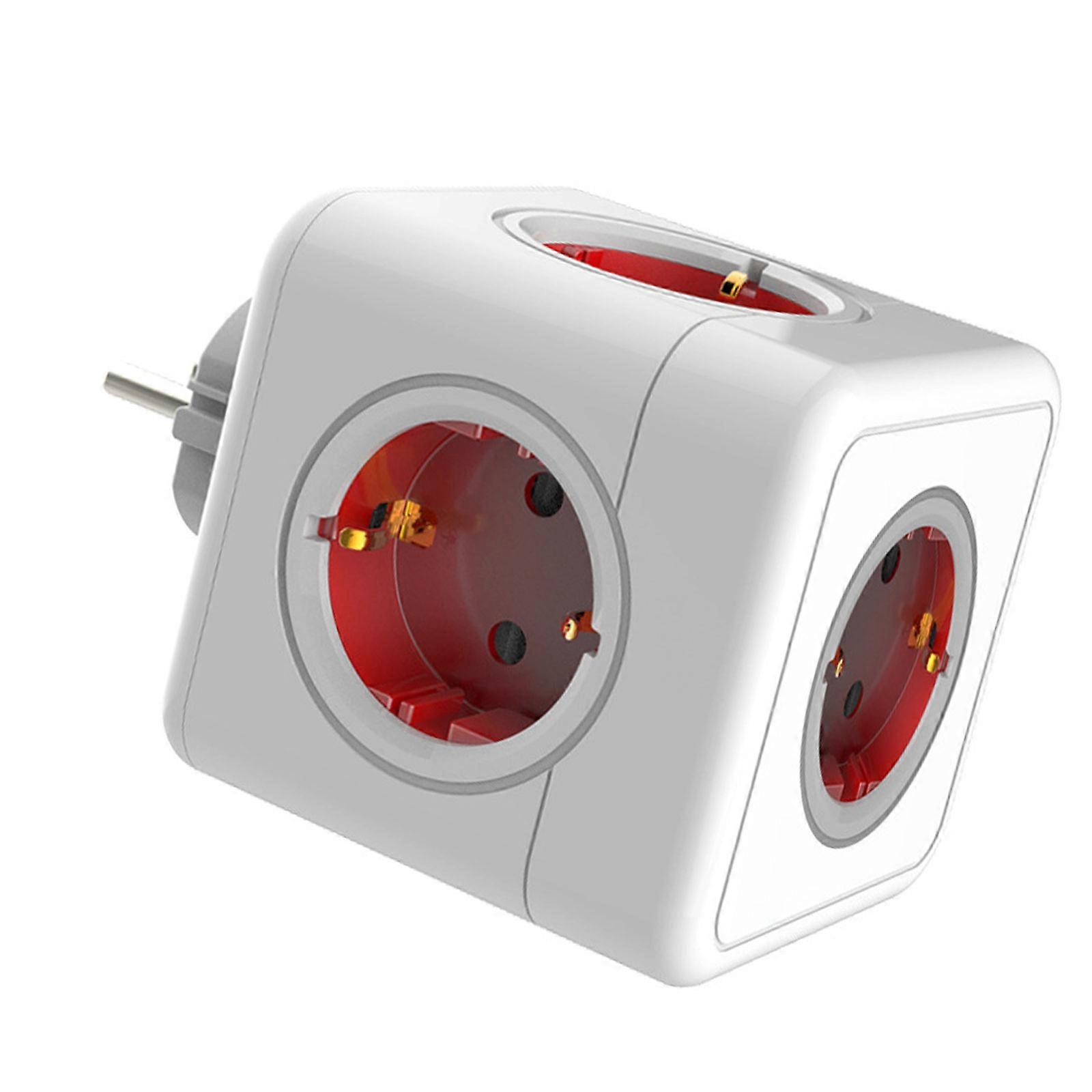 Multipurpose EU Standard Wall Outlet 86 Model Wall Plugs Socket Electric Wall Socket for Various Electrical Device  Red