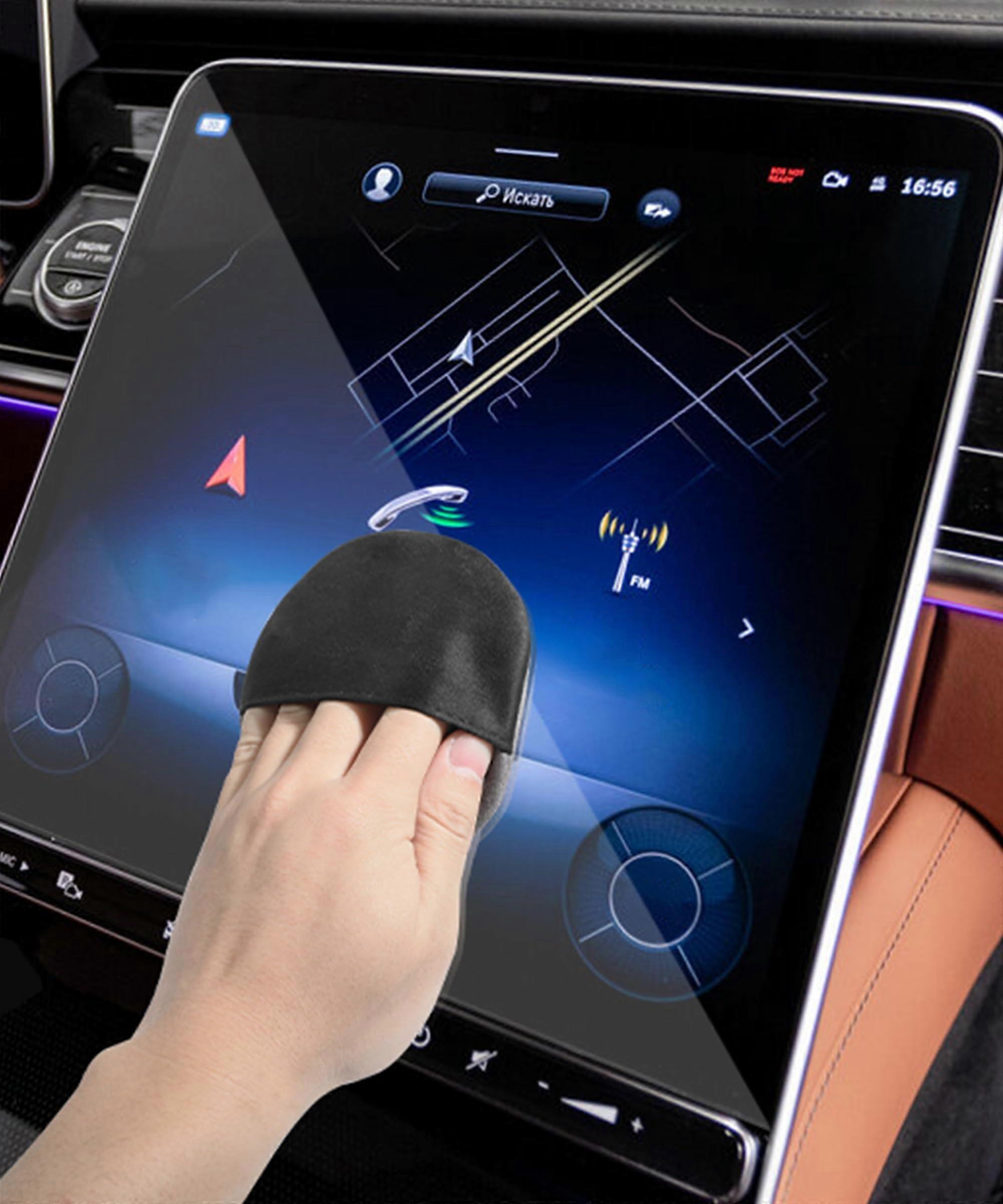 Screen Cleaner Microfiber Cloth for Tesla Central Control Touchscreen, Scratch Dust Removal