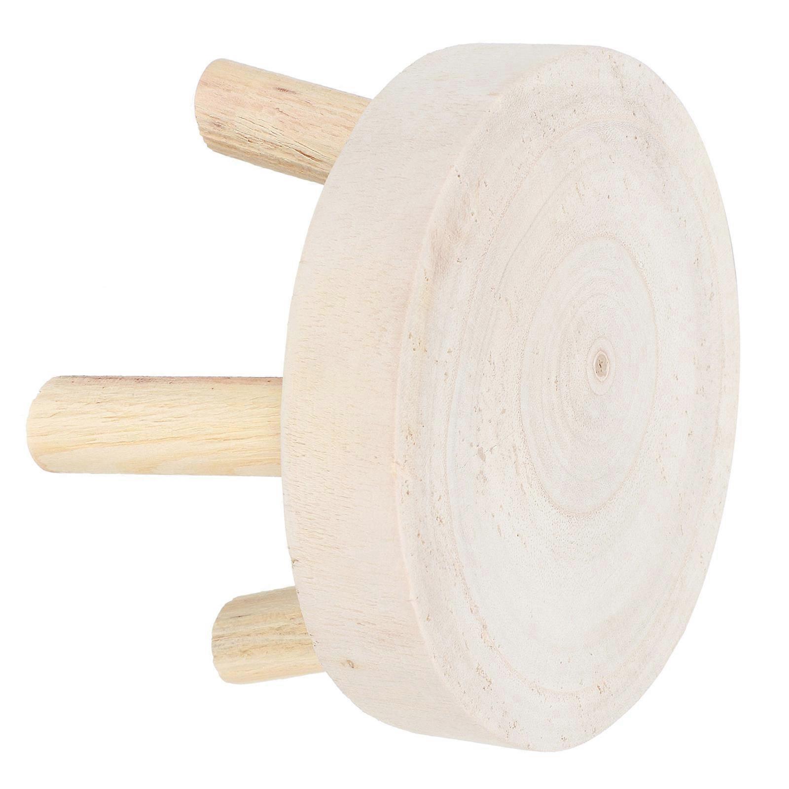 Light Brown Solid Wood Flowerpot Stand for Home Use