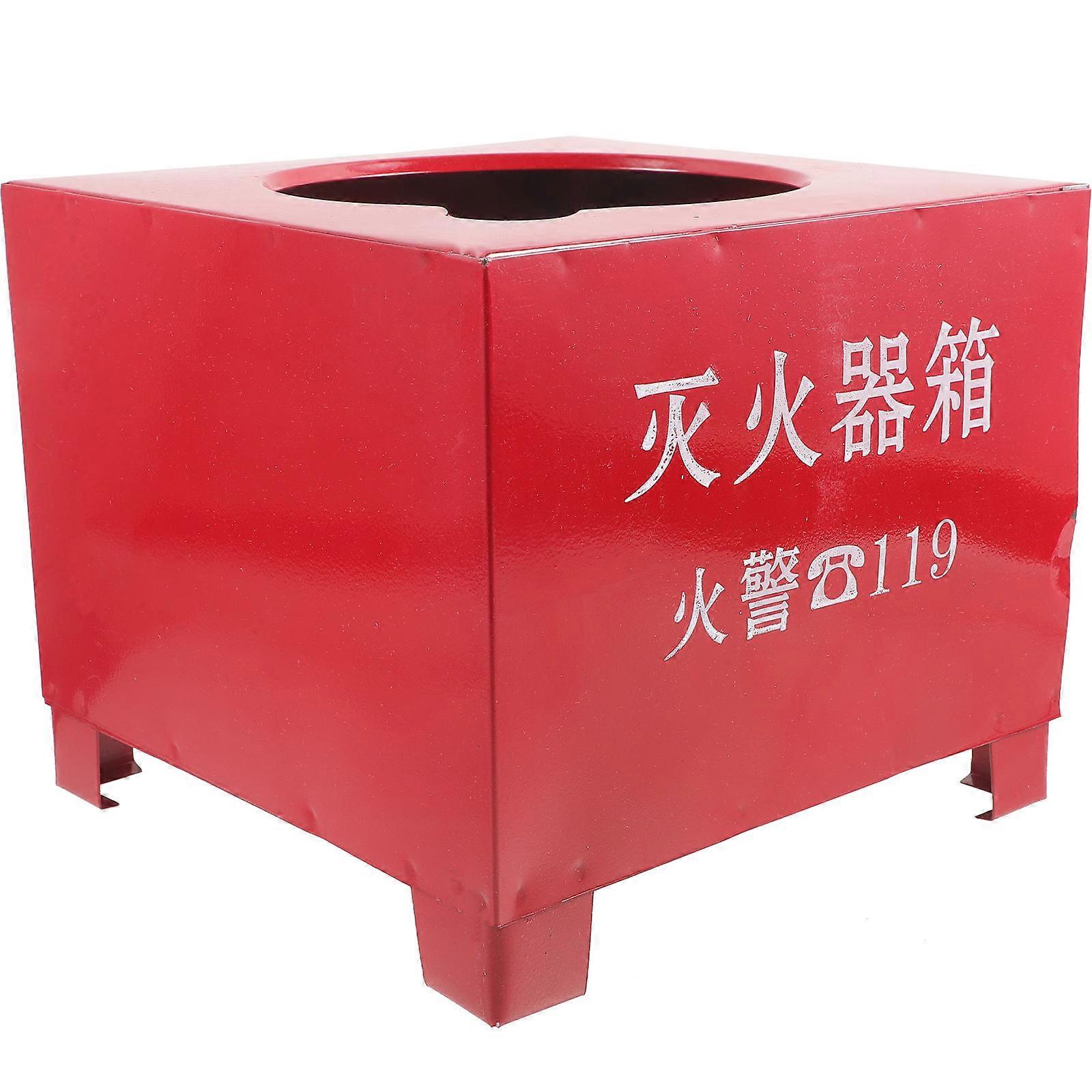 Fire Extinguisher Mount Iron Bracket for Emergency Situations Red Color 1Set