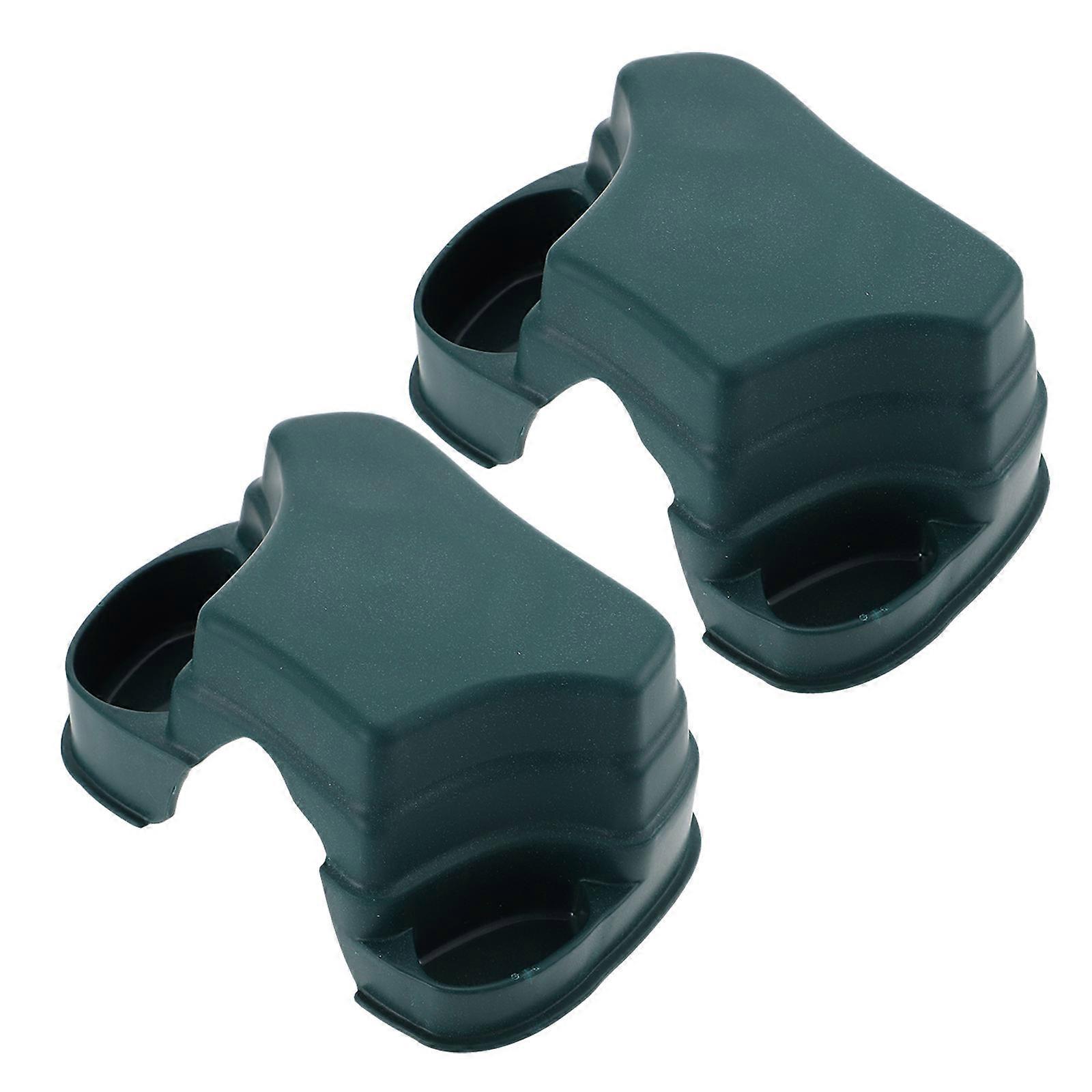 Multifunctional Plastic Reptile Hide Feeding Cave for 2Pcs Pet Decoration