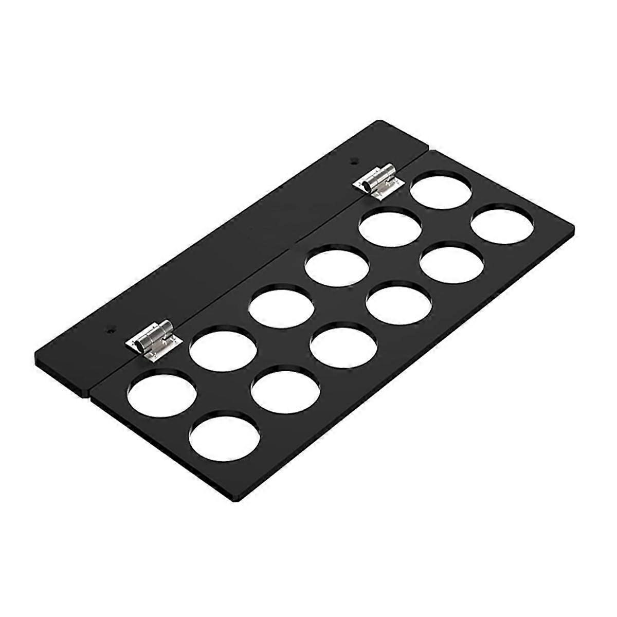 Black Under Cabinet Coffee Pod Holder, SpaceSaving 12 Pod Organizer Rack for Kitchen Storage