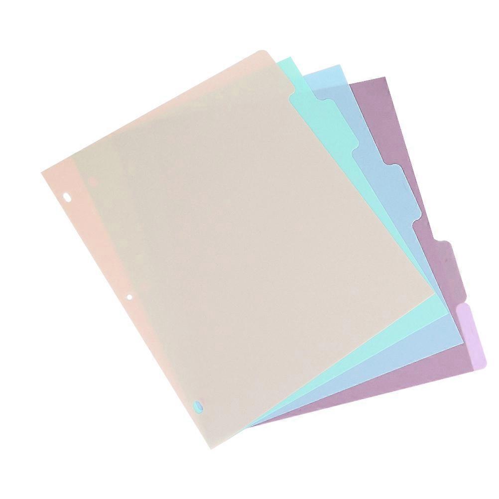 Plastic Binder Dividers for Notebook 2Sets of A4 Size Multi-Page Separators