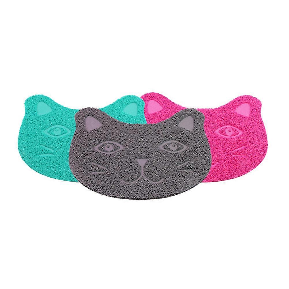 Cat Litter Mat PVC Cat Shaped Mat for Waterproof Protection