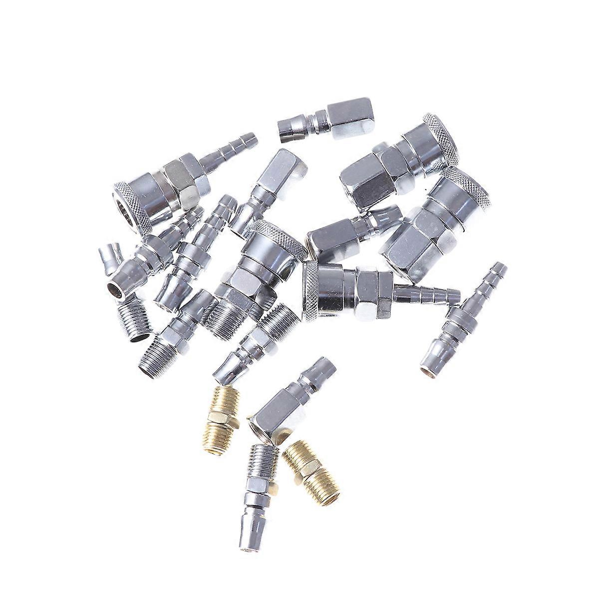 Couplings Connector 18Pcs Fast Joint Kit for Air Tool Accessories Use