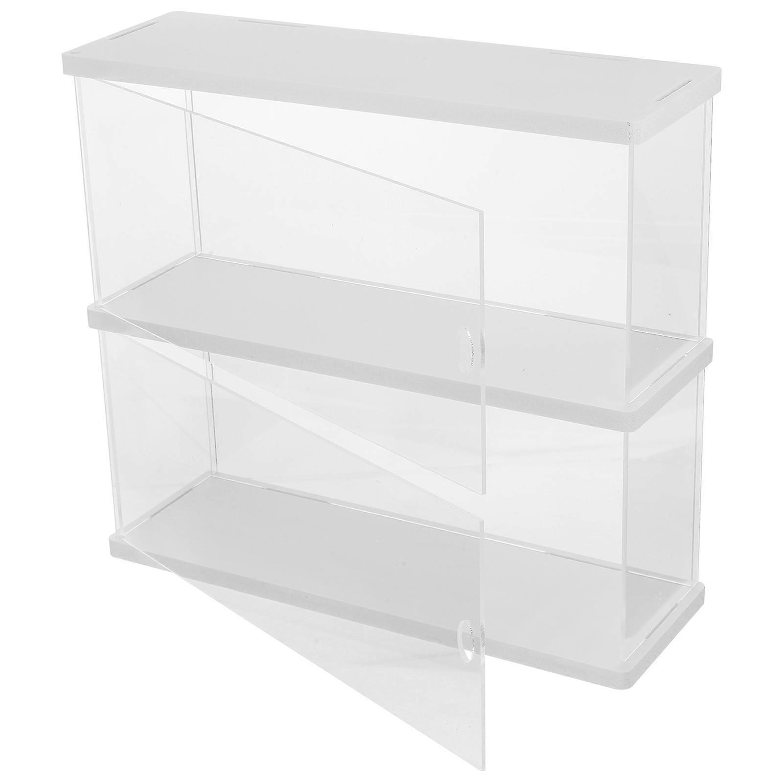 Acrylic Figure Display Case for Action Figures with Double Layer and Dustproof Protection