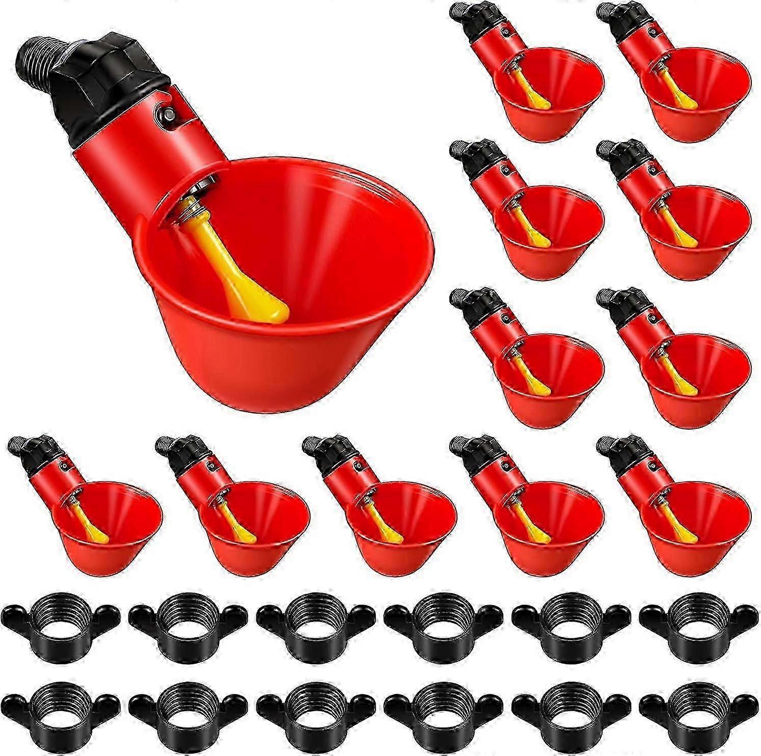 12 Pack Poultry Drinking Cups For Chicken/quail Farm Automatic Drinking Cups