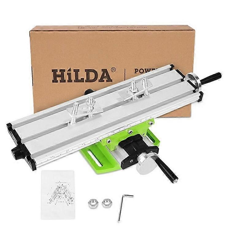 HILDA Workbench Milling Working Table Compound Drilling Slide Table Milling Machine for Bench Drill