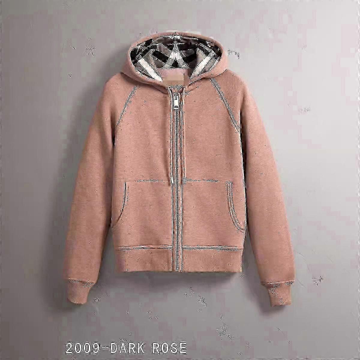 Casaco com capuz e zíper frontal para homens e mulheres.