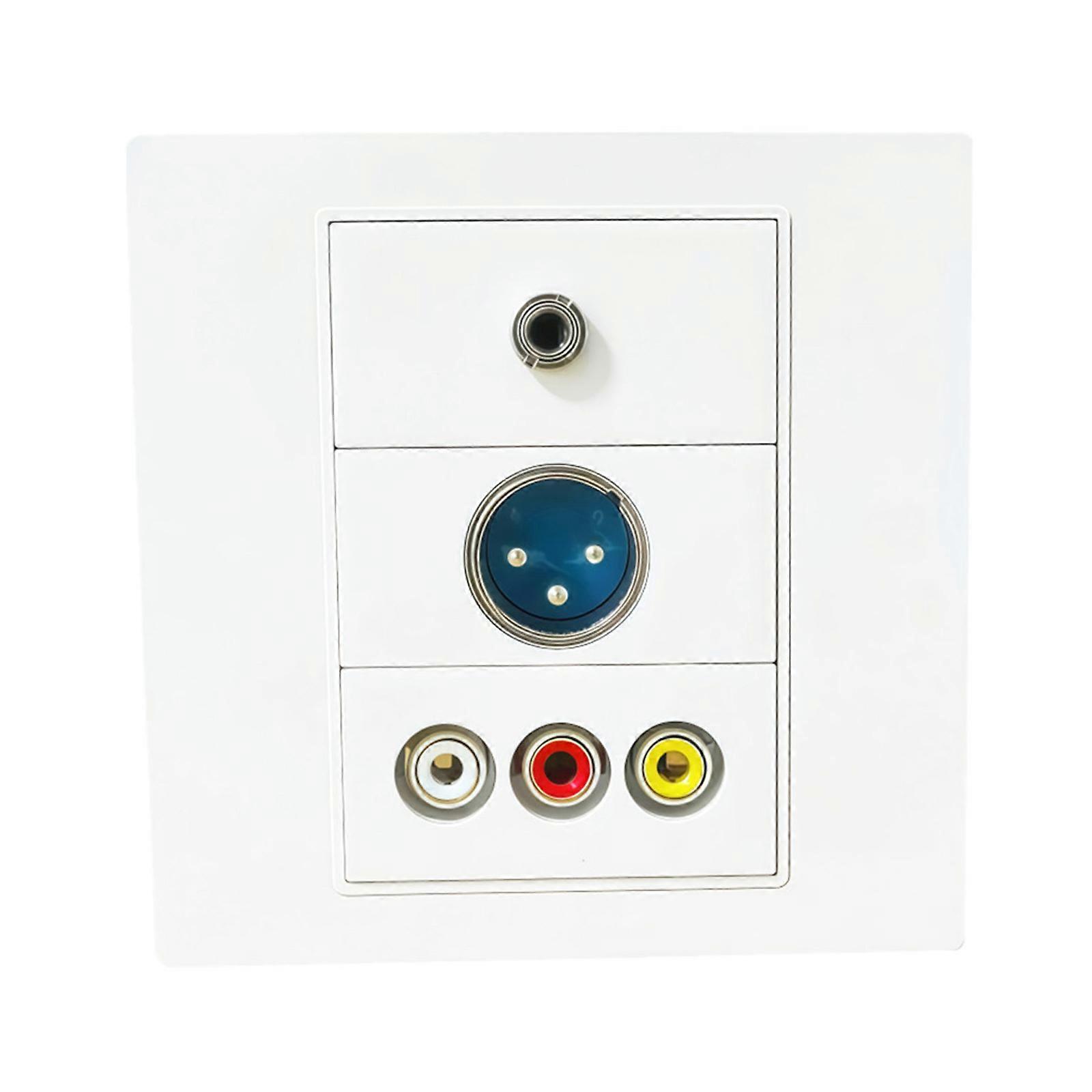 Practical Customizable Embedded Modular Panel 86 Type Face Plate Panel Cover Suitable for Multimedia Module ABS Texture Multicolor