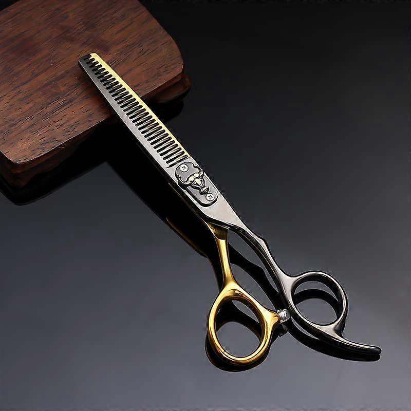 Tesoura de corte de cabelo japonesa de 15 cm (6 polegadas) em aço, lâmina ultra afiada com cabo ergonômico.