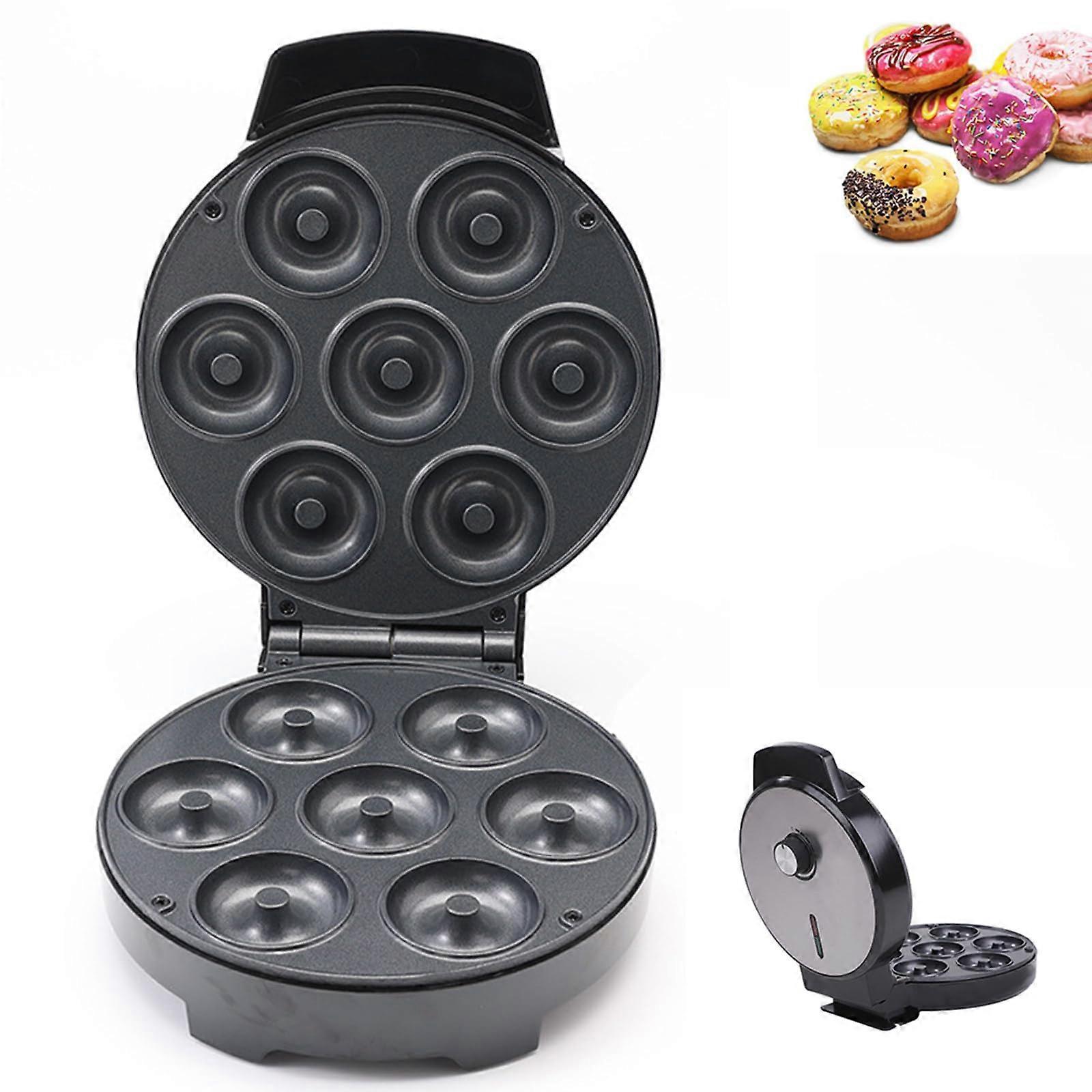 Electric NonStick Donut Maker with DoubleSided Heating and Indicator Light for Home Use