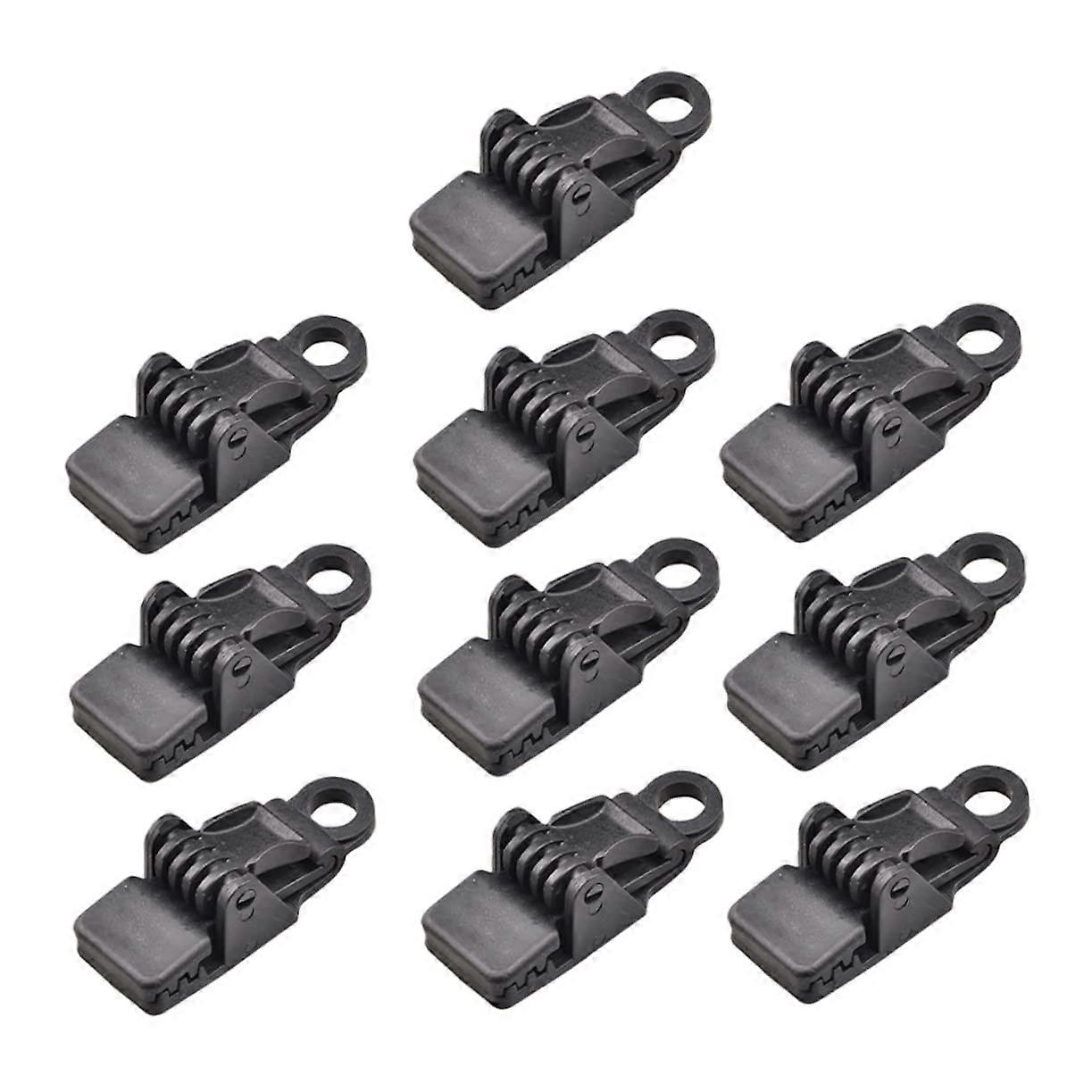 Heavy Duty Tarp Clips with Durable Locking Teeth for Quick Camping Tent Setup Black 1